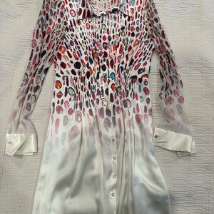 Elie Tahari Elegant Multicolor Patterned Dress Size 0